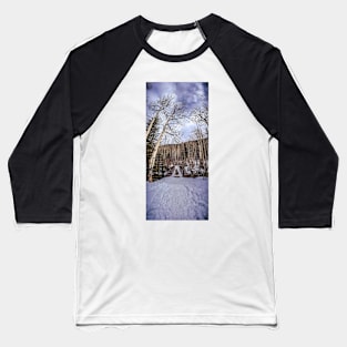 Snowy Path Baseball T-Shirt